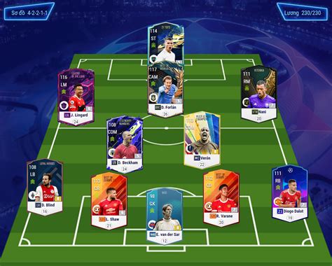 Chiến thuật Fo4 Team Man United rank siêu sao cho meta 8 0