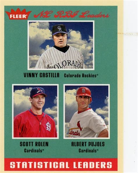 Fleer Tradition Scott Rolen Albert Pujols Sl Ebay