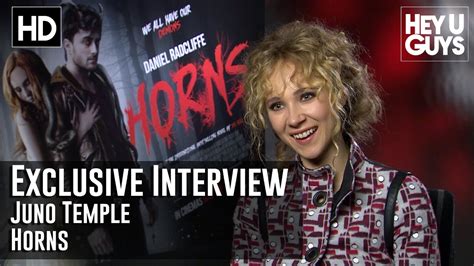 Juno Temple Interview Horns Youtube