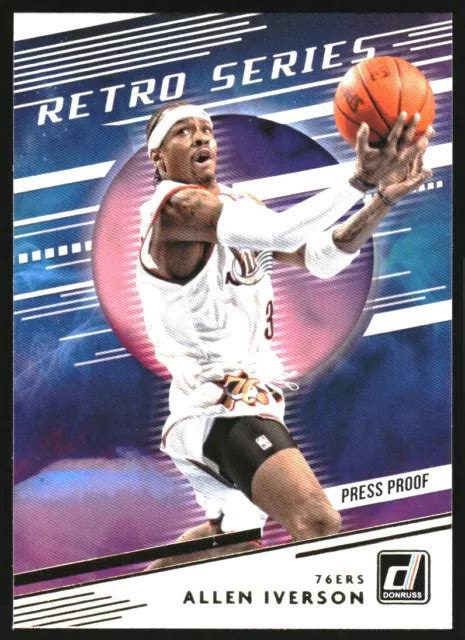 2020 21 DONRUSS RETRO Series épreuve de presse 15 Allen Iverson EUR 5