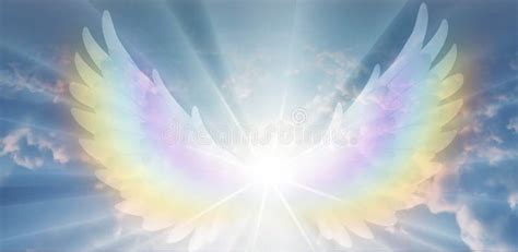 Angel With Divine Rainbow Stock Image Image Of Concept 10816695