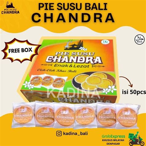 Jual Bayar Ditempat Pie Susu Bali Free Box Chandra Isi Pcs Pie