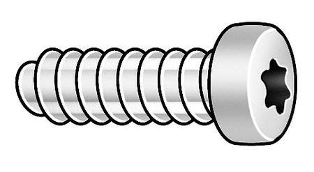 Zoro Select Thread Cutting Screw M X Mm Trivalent Clear