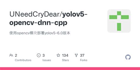 Yolov Opencv Dnn Cpp Readme Md At Main Uneedcrydear Yolov Opencv