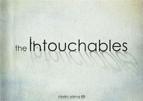 the INTOUCHABLES - movie typography poster on Behance