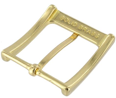 T1002 Natural Brass Heel Bar Buckle Solid Brass Ll Multiple Sizes