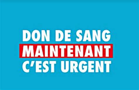 Don Du Sang L EFS Lance Un Bulletin D Urgence Vitale