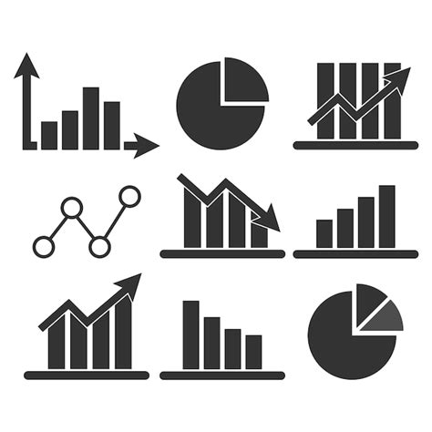 Diagrama Y Gr Fico Conjunto De Iconos De Vector De Estad Stica Vector