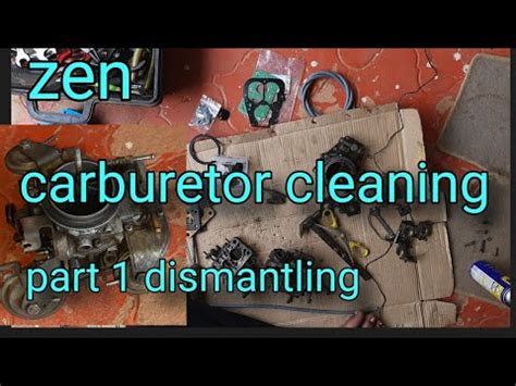 Maruti Zen Carburetor Cleaning Part 1 YouTube