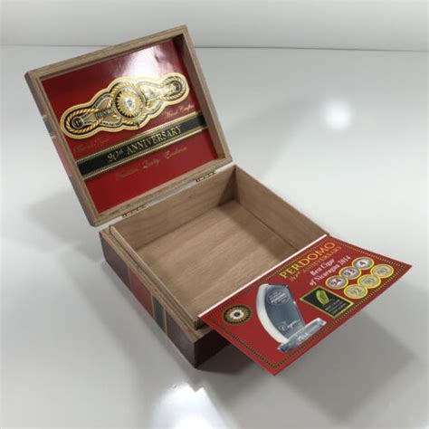 Perdomo Th Anniversary Sun Grown Epicure Empty Wooden Cigar Box X X