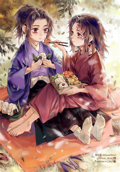 tsugikuni yoriichi and tsugikuni michikatsu (kimetsu no yaiba) drawn by ...