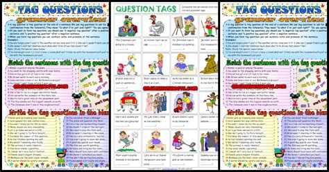 Tag Questions ESL Printable Worksheets and Exercises