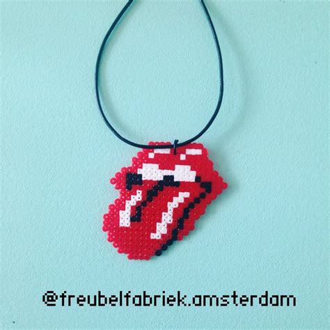 Rolling Stones Necklace Hama Beads Patterns Perler Bead Art Fuse Beads