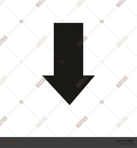 Down Arrow Icon Down Image And Photo Free Trial Bigstock