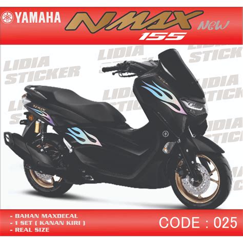 Jual STRIPING STIKER NMAX NEW API HOT WHEELS CUTTING STICKER LIS BODY NMAX Shopee Indonesia