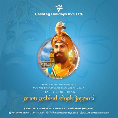 Guru Gobind Singh Jayanti Post Social Media Tour Travels Creative