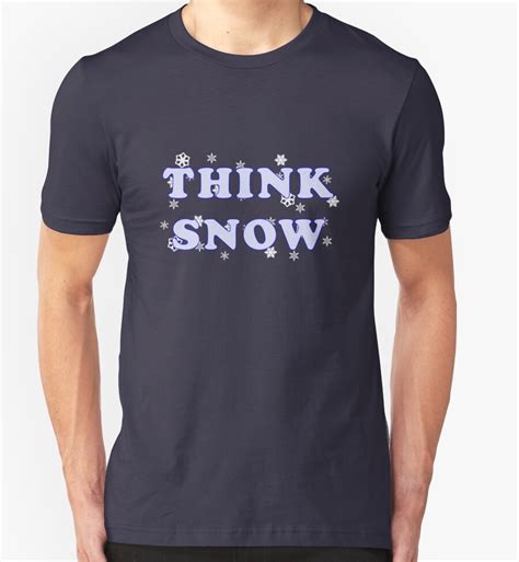 "Think Snow T-Shirt" T-Shirts & Hoodies by MidnightAkita | Redbubble