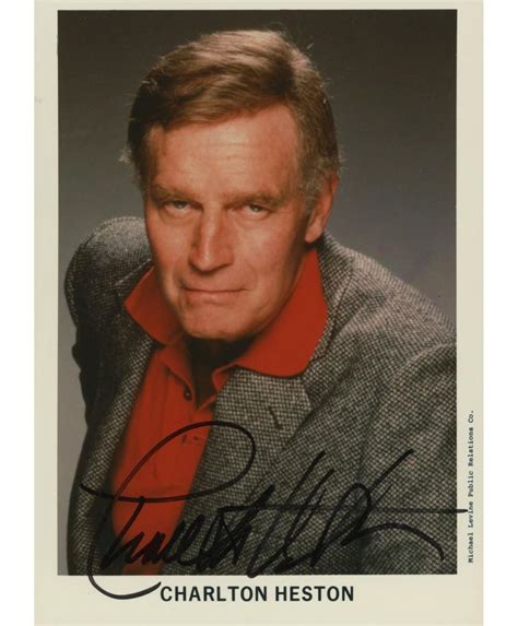 Charlton Heston Signed Photo GFA Authenticated EstateSales Org