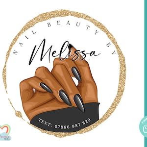 Beauty Logo Nail Artist Logo Design Premade Logo Elegant Etsy