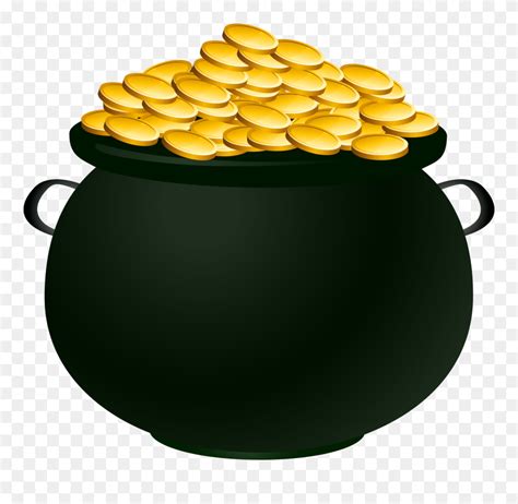 Pot Of Gold Clip Art Free Clipart Pot Of Gold Casino - Transparent Pot Of Gold - Png Download ...