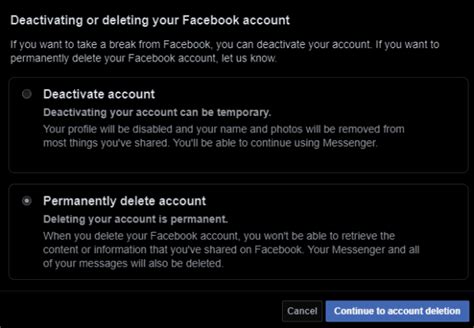 How To Delete Facebook Profile 2020 Edition Technipages