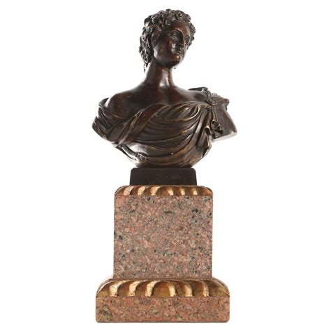 Classical Style Bronze Bust on Granite Base | EBTH