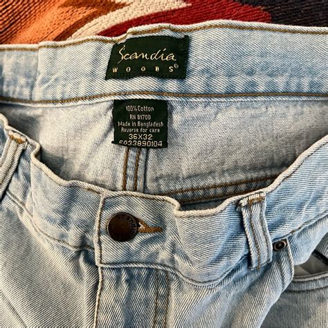 Vintage Denim Jeans Light Wash Scandia Woods Brand Gem