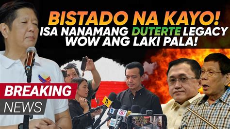 HETO NA MARCOS JR NAG WALA NA ANG MGA DDS DAHIL SA NABISTONG DUTERTE