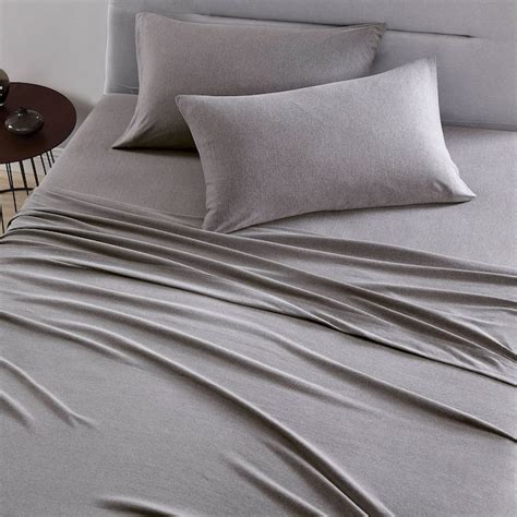 Brielle Home California King Cotton Polyester Blend Heather Charcoal