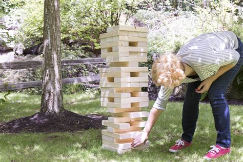 Outdoor Jenga Diy How To Make A Jenga Set