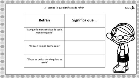 Refranes Para Ni Os Con Actividades Para Imprimir