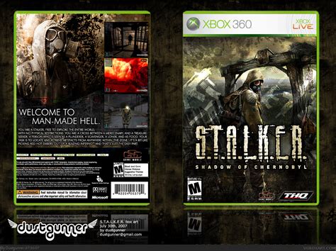 S.T.A.L.K.E.R. Shadow Of Chernobyl Xbox 360 Box Art Cover by Dustgunner