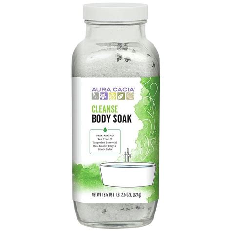 Aura Cacia Body Soak Cleanse 185 Oz Glass Jar Ebay