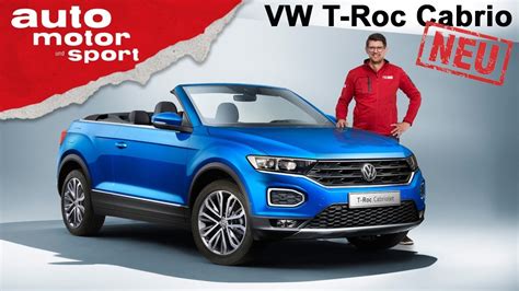 VW T Roc Cabrio 2019 Erste Sitzprobe Im Offenen SUV Review Auto