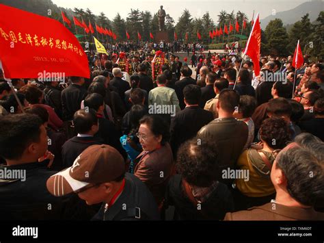 A Chinese Tourist Group Members Of The Communist Party Visit Former