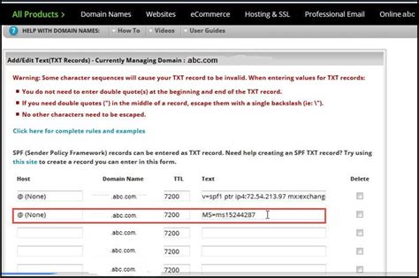 Office 365 13 Change Dns Entries Paste Mx Records DP Tech Group