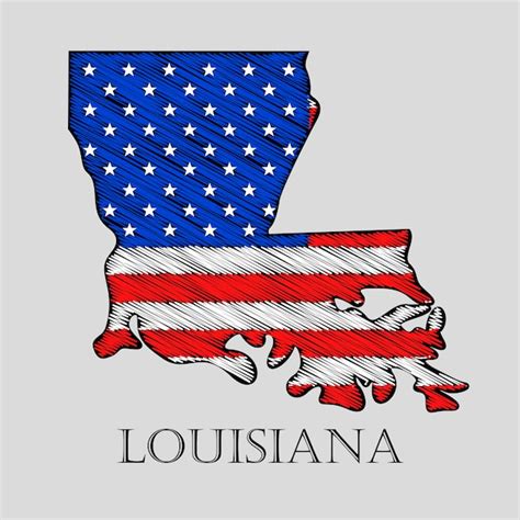 Premium Vector State Louisiana In Scribble Style Vector