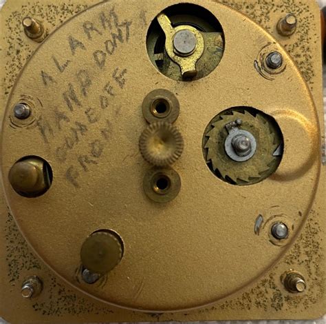 Help With 1950s Travel Alarm Clock Disassembly Phinney Walker