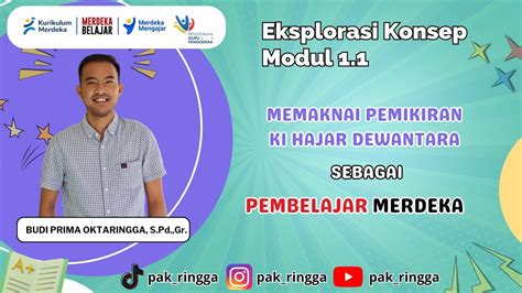 Memaknai Pemikiran Ki Hajar Dewantara Sebagai Pembelajar Merdeka