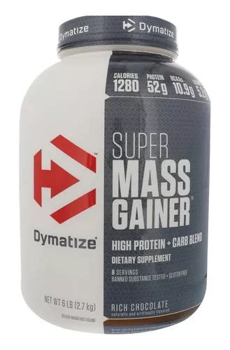 Proteina Super Mass Gainer 6 Lbs 6lb 6 Libras Dymatize Con Registro Invima Envío Gratis