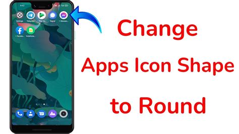 How To Change App Icon Shape To Round From Square On Android Youtube