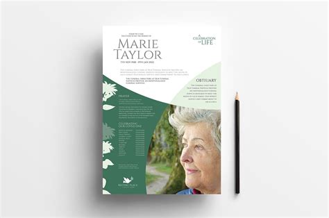 A4 Funeral Service Poster Template Psd Ai And Vector Brandpacks