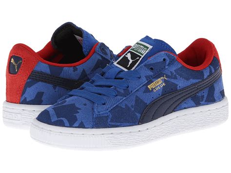 Puma Kids Suede Camo Jr Little Kidbig Kid Free Shipping