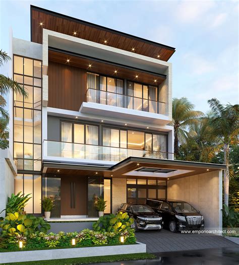 Mr RCK 1381 Modern House 3 Floors Design Kelapa Gading Jakarta