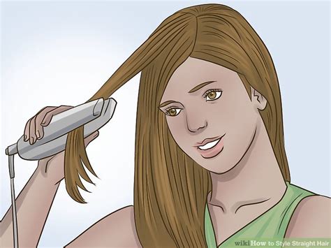 How To Style Straight Hair 14 Steps With Pictures Wikihow