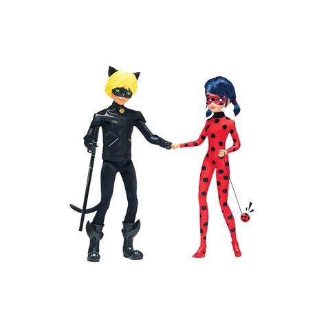 Pack De 2 Figurines Miraculous Ladybug And Chat Noir La Grande Récré