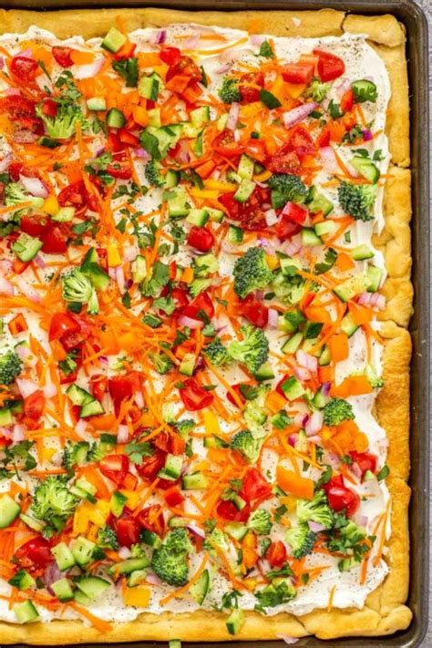 Cold Veggie Pizza Recipe