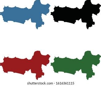 Central Java Province Map Java Indonesia Stock Vector (Royalty Free ...