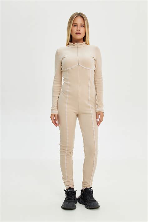 Women's Ski Suit One Piece | BONA - WHITE FRINGE | Ski & Snowboard