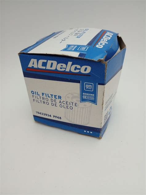 Genuine GM ACDelco Engine Oil Filter PF48 19433934 NEW OB 143 EBay